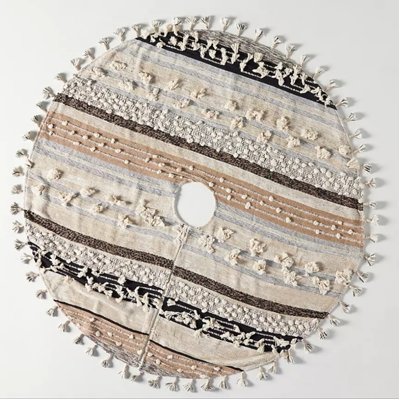 Anthropologie Other - Anthropologie All Roads Textured Tree Skirt - neutral